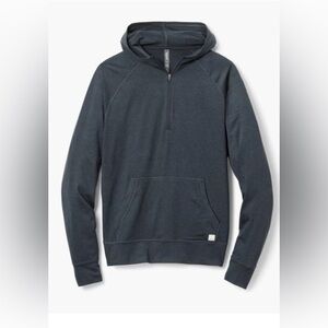 Vuori Ponto Performance Half-Zip Hoodie Midnight Heather size Small
